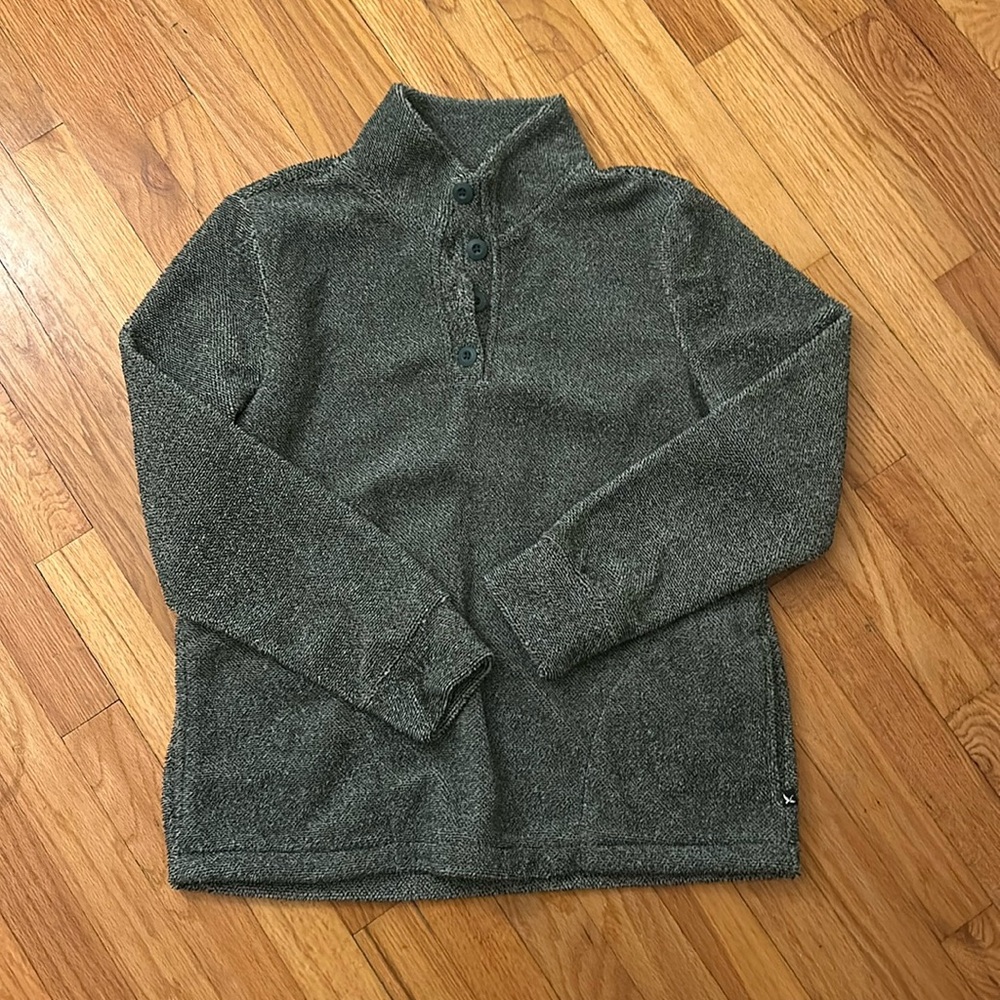 Eddie Bauer women’s green fleece pull over